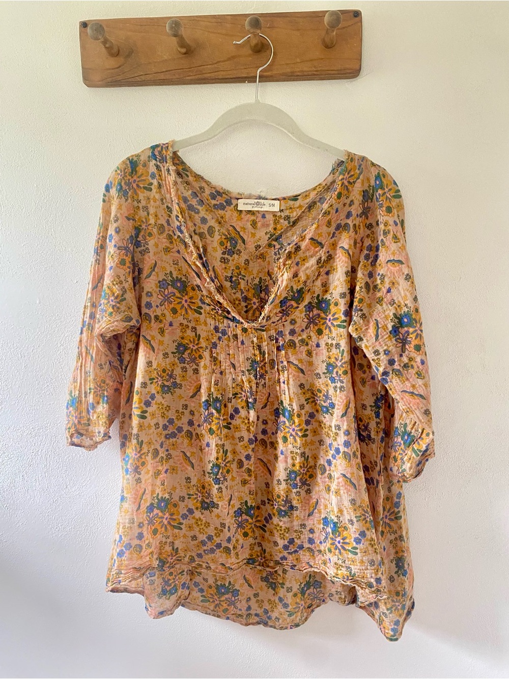 Natural Life Floral Top, S/M